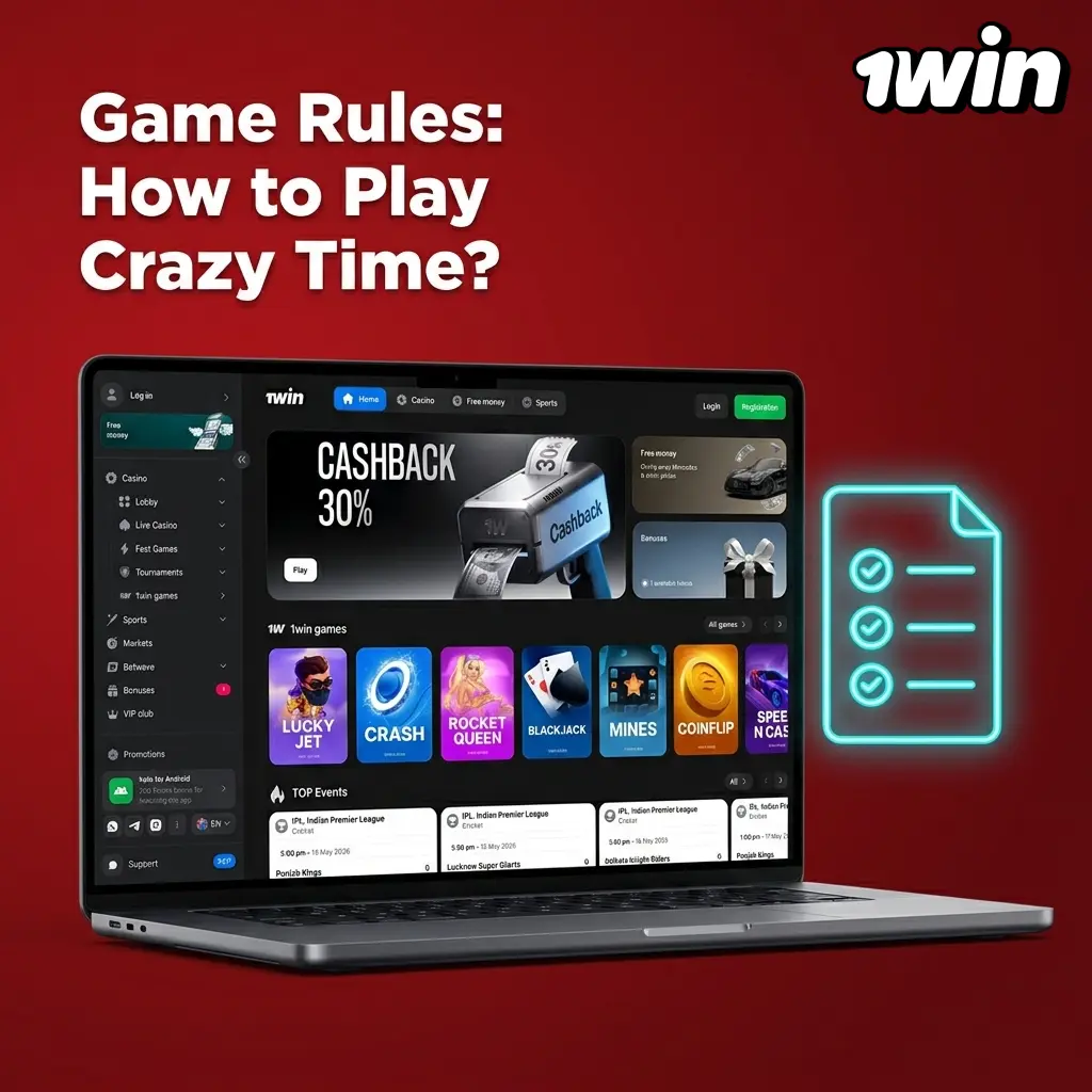 Live Crazy Time money wheel with 54 segments including numbers and bonus rounds hosted by a live dealer