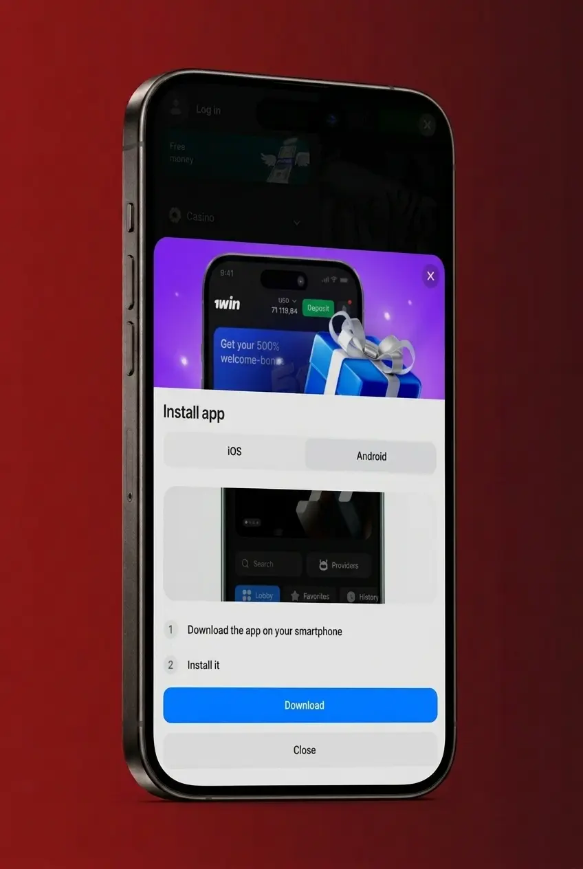 Steps to download 1win Crazy Time APK on Android by enabling unknown apps installation in security settings