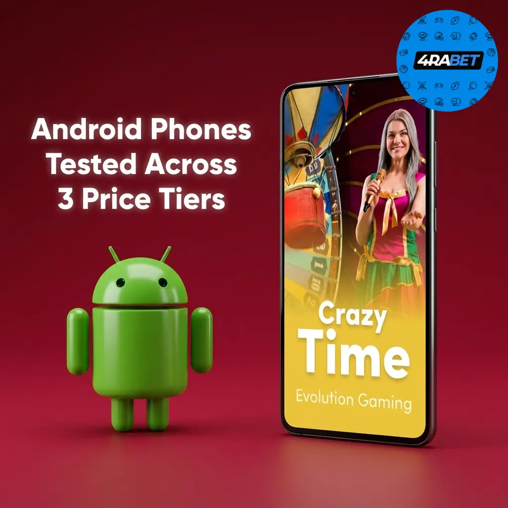 Android phones from budget to flagship tested with Casino lobby, cashier and Crazy Time screens