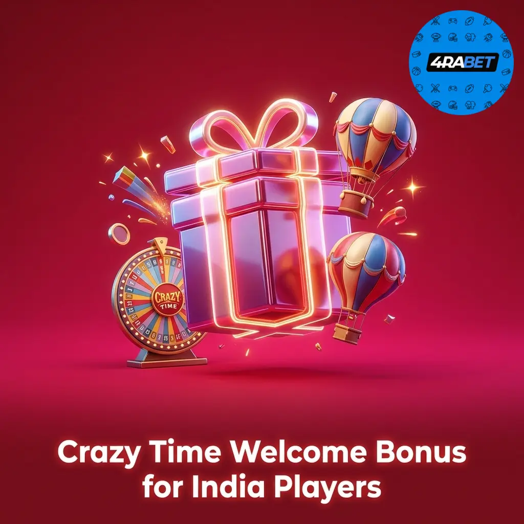Crazy Time welcome bonus for India players up to INR 10,000 and 200 free spins