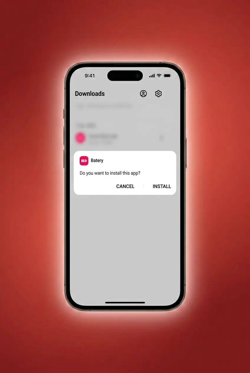 Batery Android APK download steps showing installation process for Crazy Time app on Android device