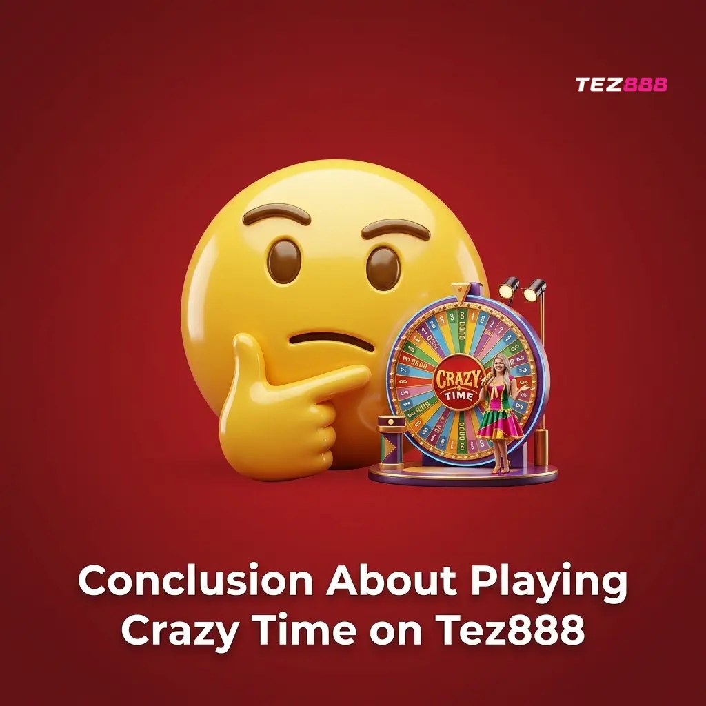 Crazy Time on Tez888 with 94.41% RTP, bonus rounds, UPI payments, and up to ₹75,000 welcome bonus for Indian players