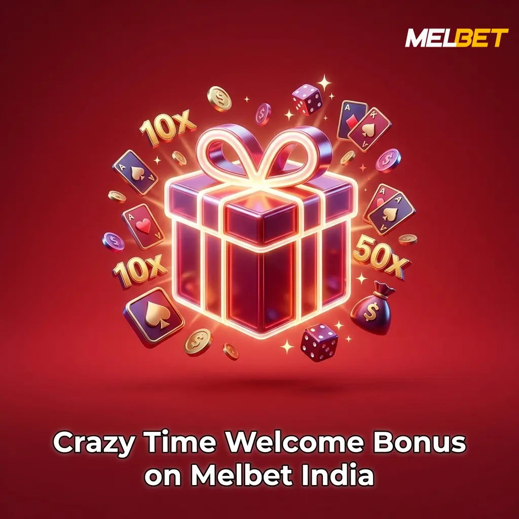 Melbet India Crazy Time welcome bonus up to 212,000 INR plus 250 free spins on first deposit