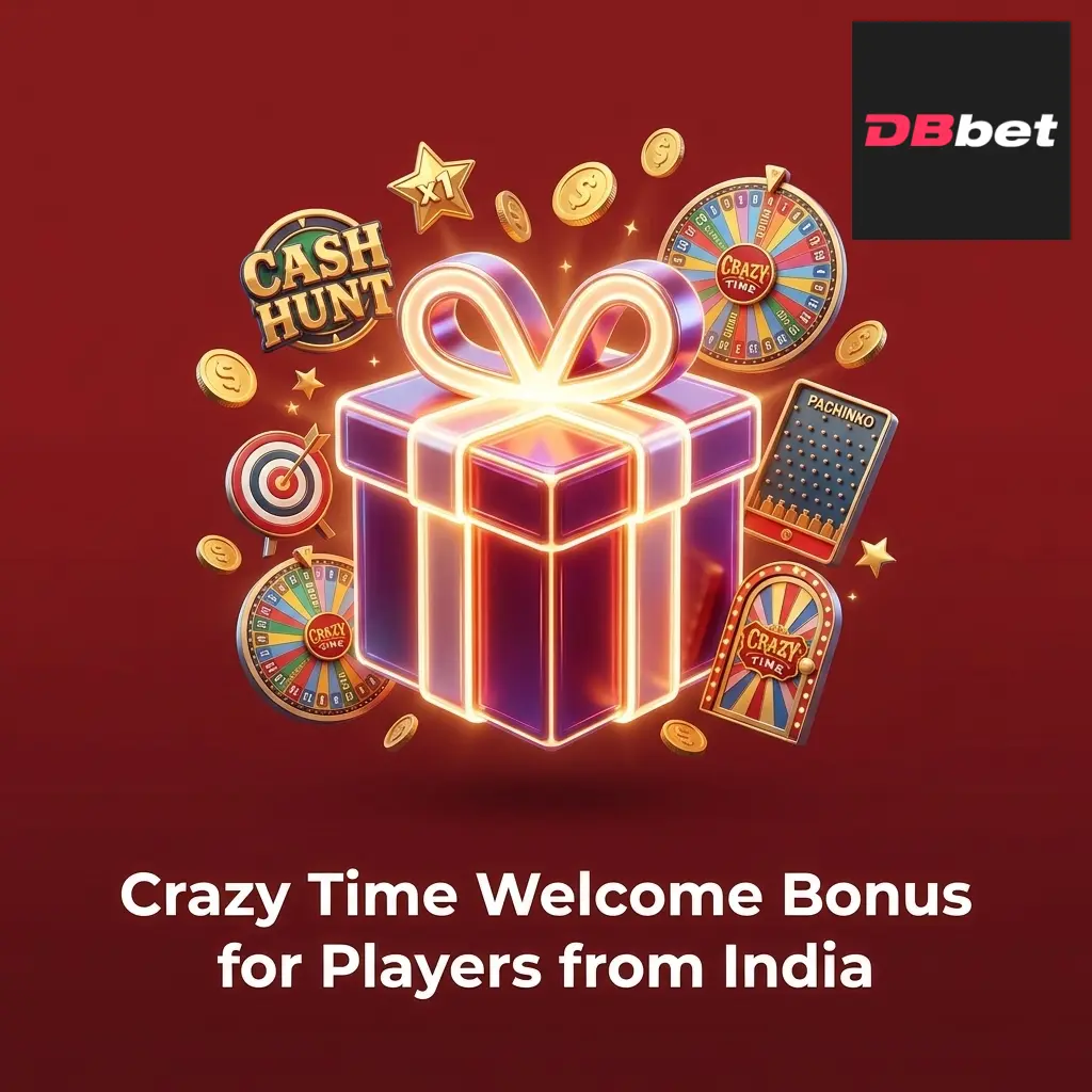DBBet welcome bonus up to 1500 EUR with 150 Free Spins for Crazy Time players from India