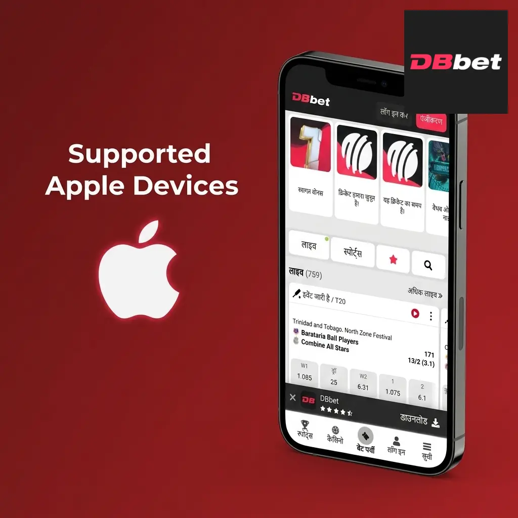 Apple devices including iPhone and iPad models from 2020 to 2024 supported by DBBet app for Crazy Time on iOS 12 or later
