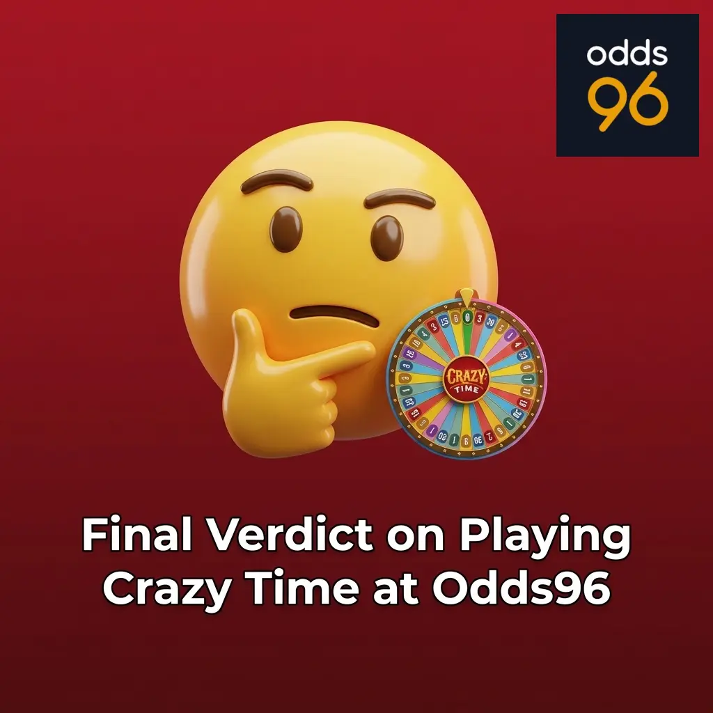 Odds96 Crazy Time review showing RTP 96.08%, UPI payments, 500% bonus up to ₹1,00,000 for Indian players