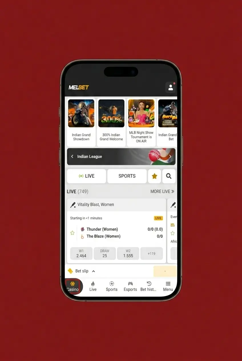 Step-by-step guide to start playing Melbet Crazy Time with registration, deposit, KYC, and live casino access in India
