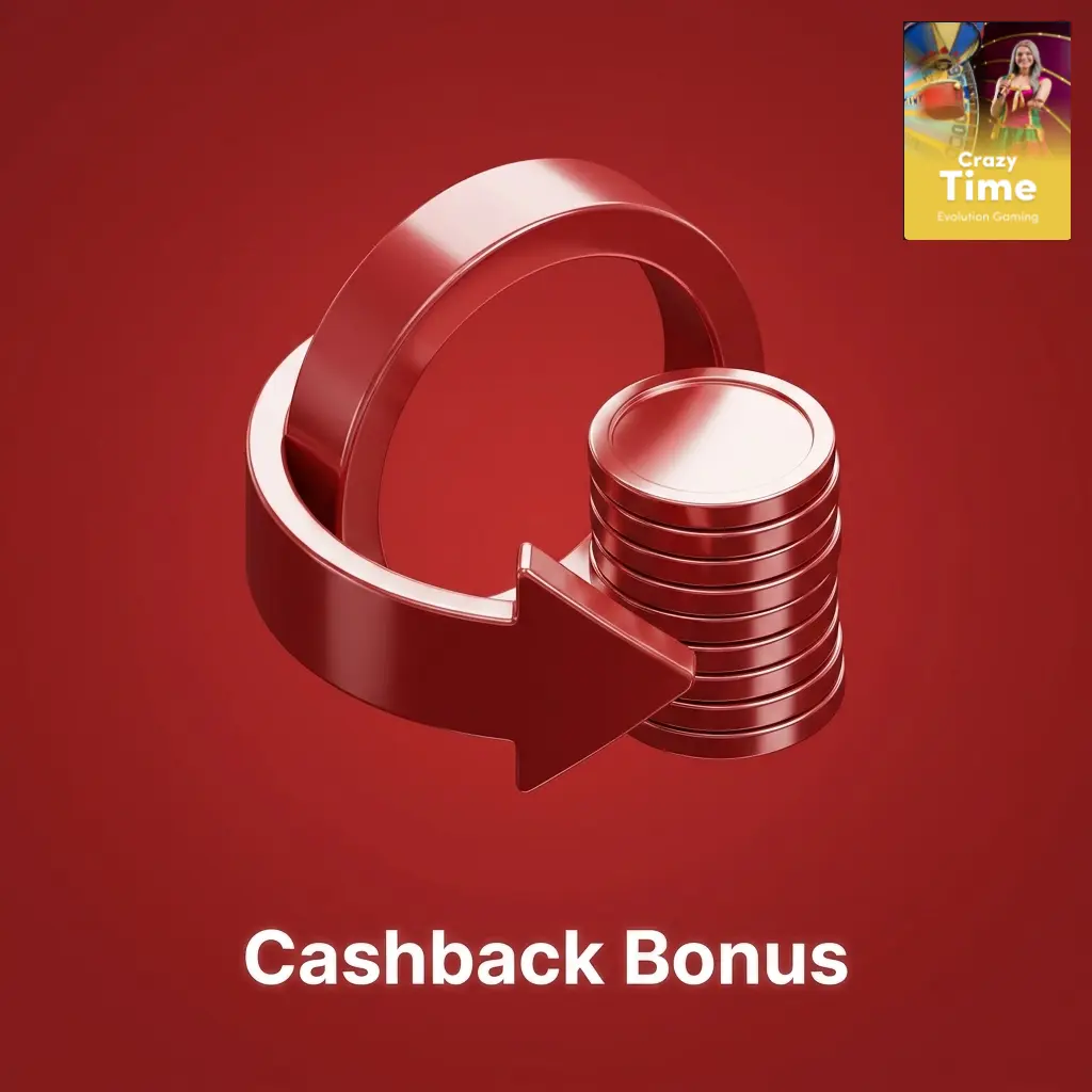 Cashback bonus returning percentage of net losses weekly at Indian casinos, offering 5-20% back on eligible losses
