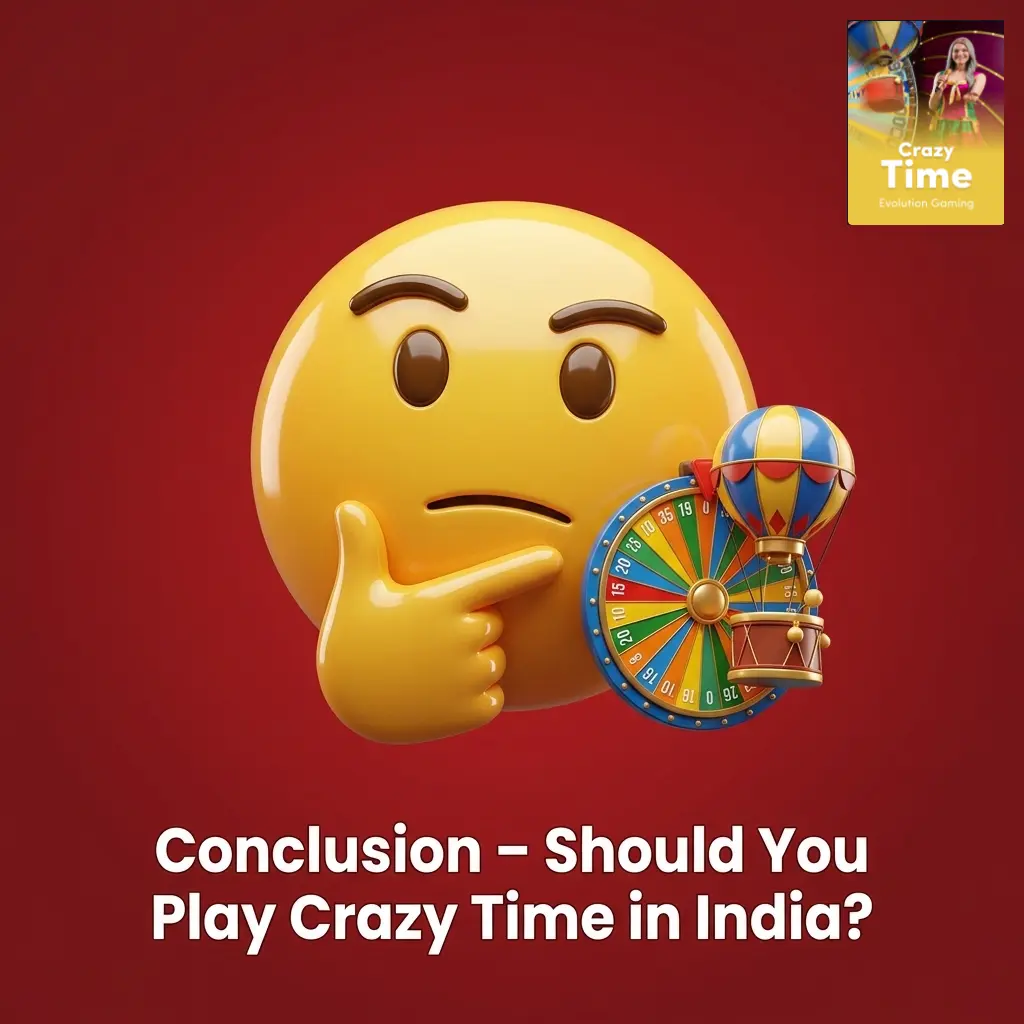 Crazy Time live game show in India with UPI payments, bonus rounds, and 96.08% RTP on licensed platforms