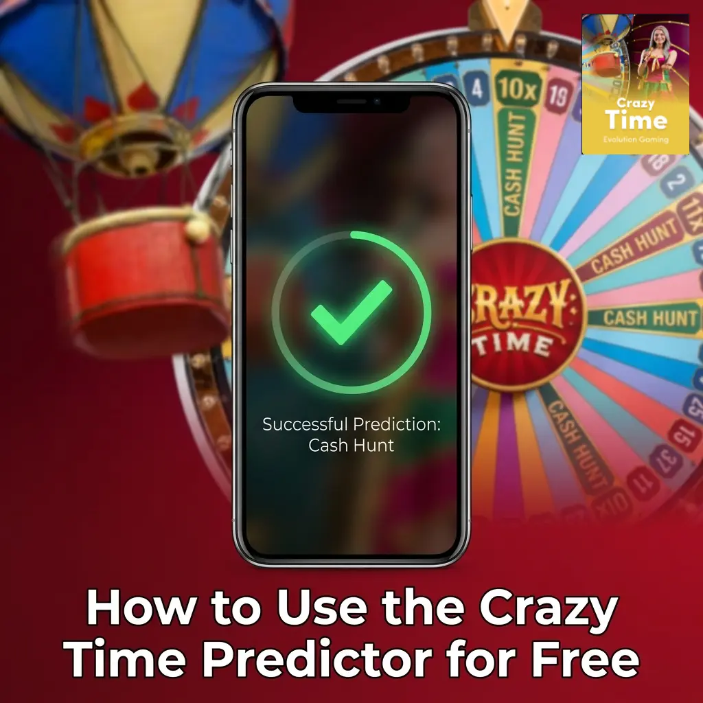 Crazy Time Predictor app syncing with casino platform showing segment hit probabilities and bet distribution suggestions