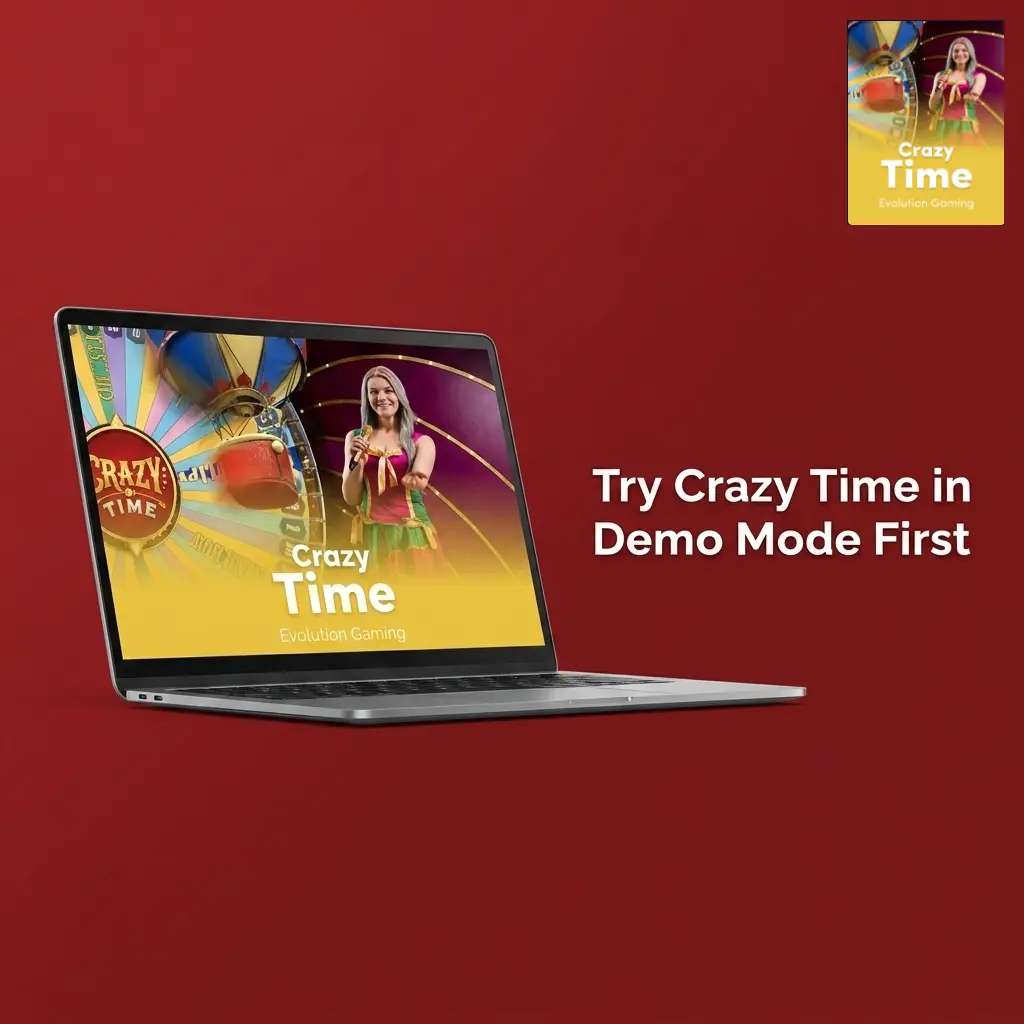 Crazy Time demo mode gameplay with virtual chips and bonus rounds on live stream interface
