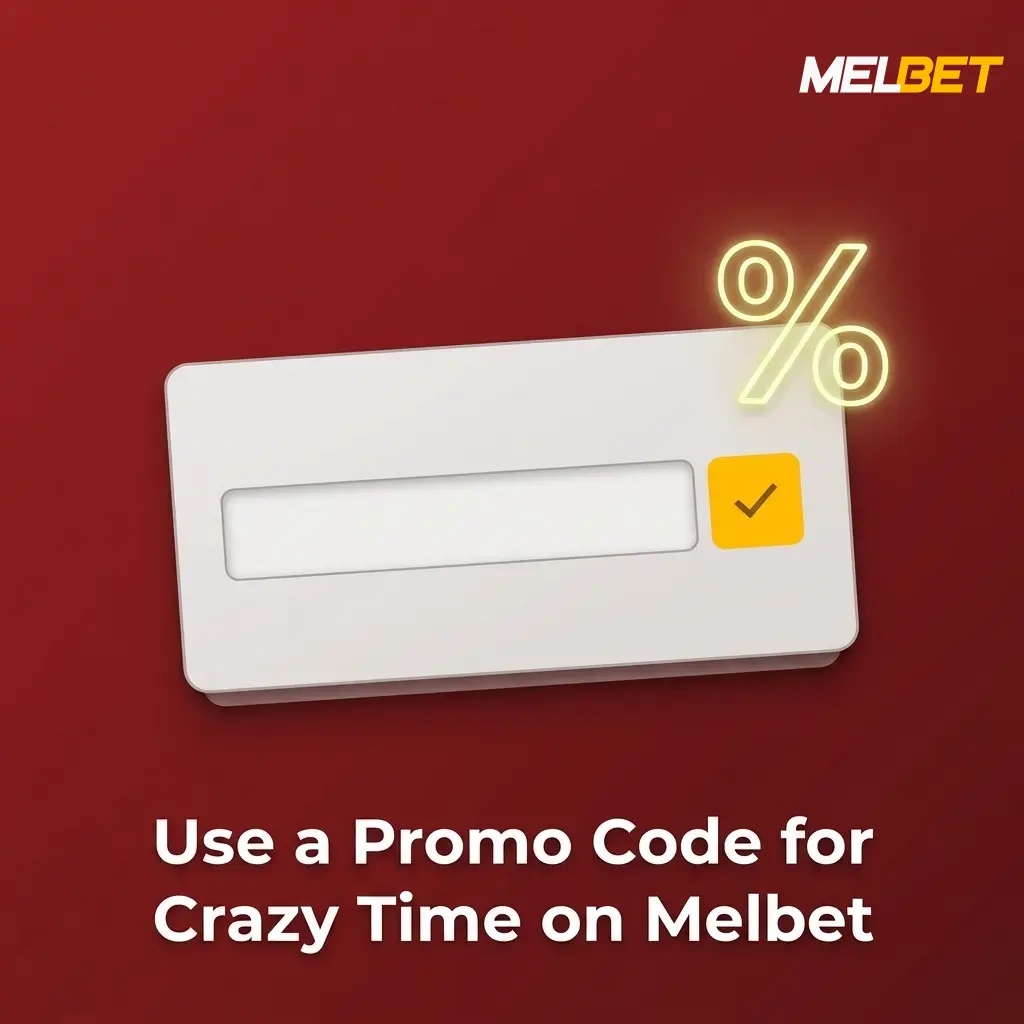 Melbet registration form with promo code field highlighted, enter MBVIP to boost Crazy Time welcome bonus
