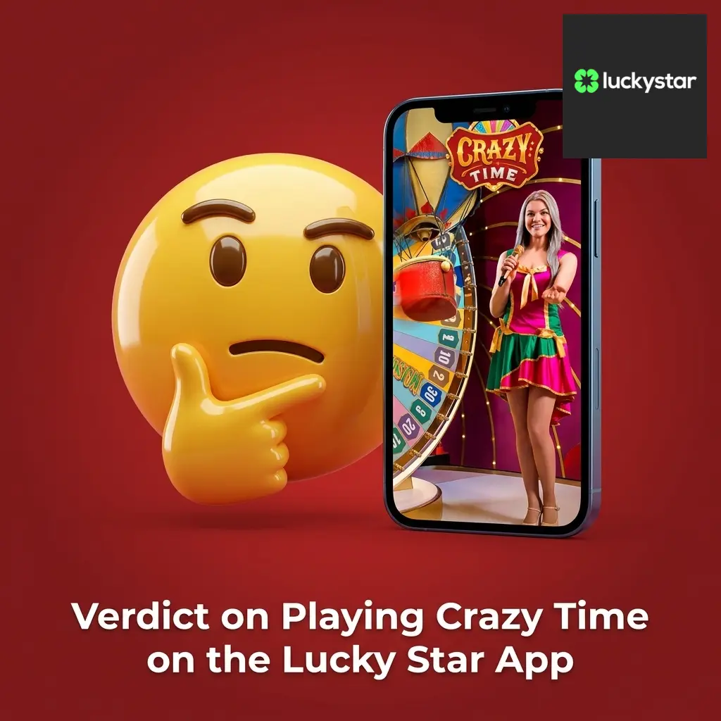 Lucky Star app Crazy Time mobile gameplay with INR payments, 96% RTP, and 500% welcome bonus for Indian players